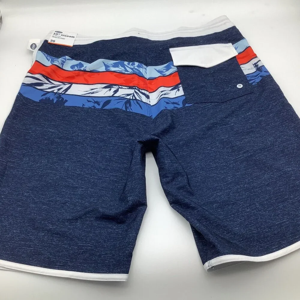 Old Navy Mens Built in Flex Board Shorts‎ Size 36 NWT
